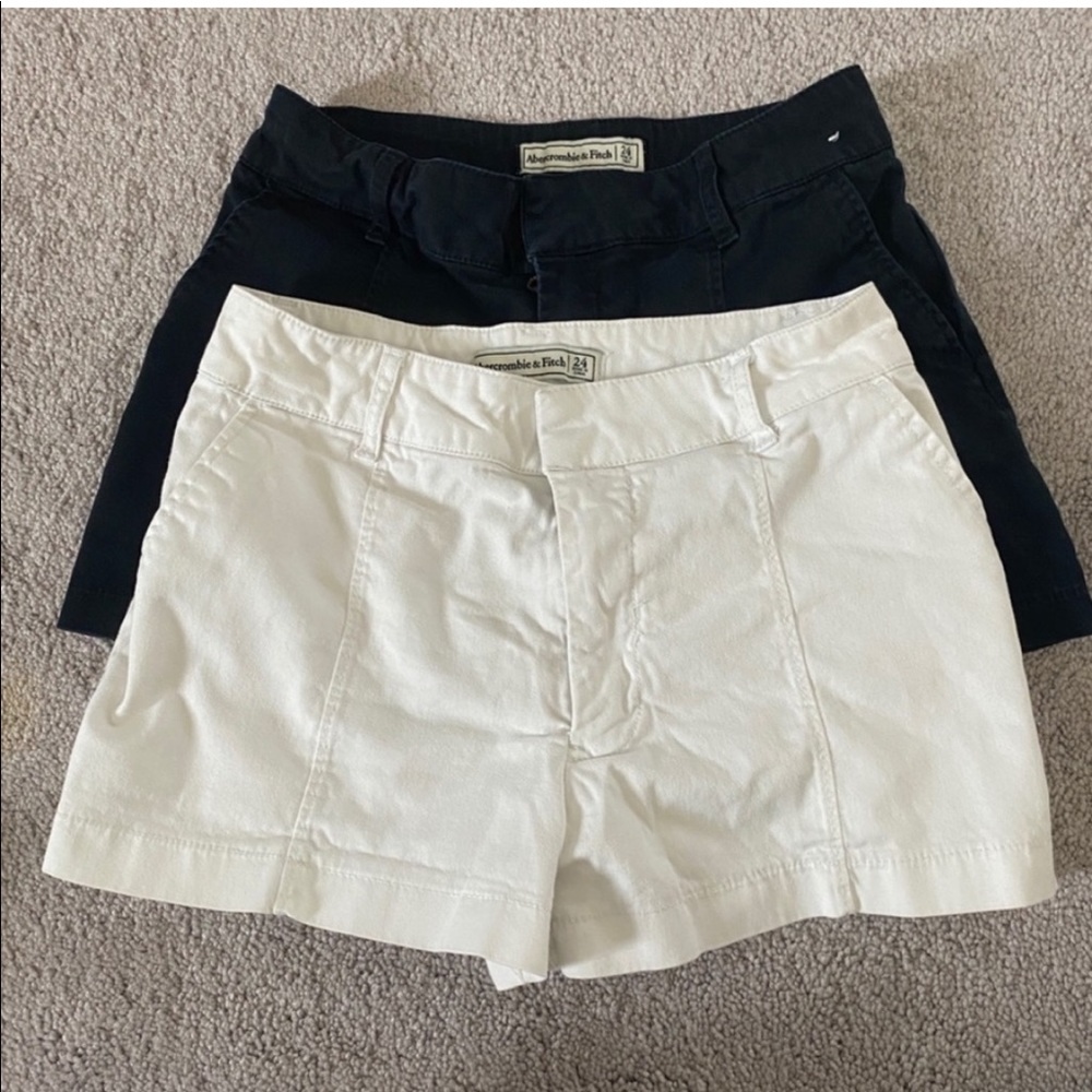 Abercrombie Jeans Shorts Black and White (get two for price of one)